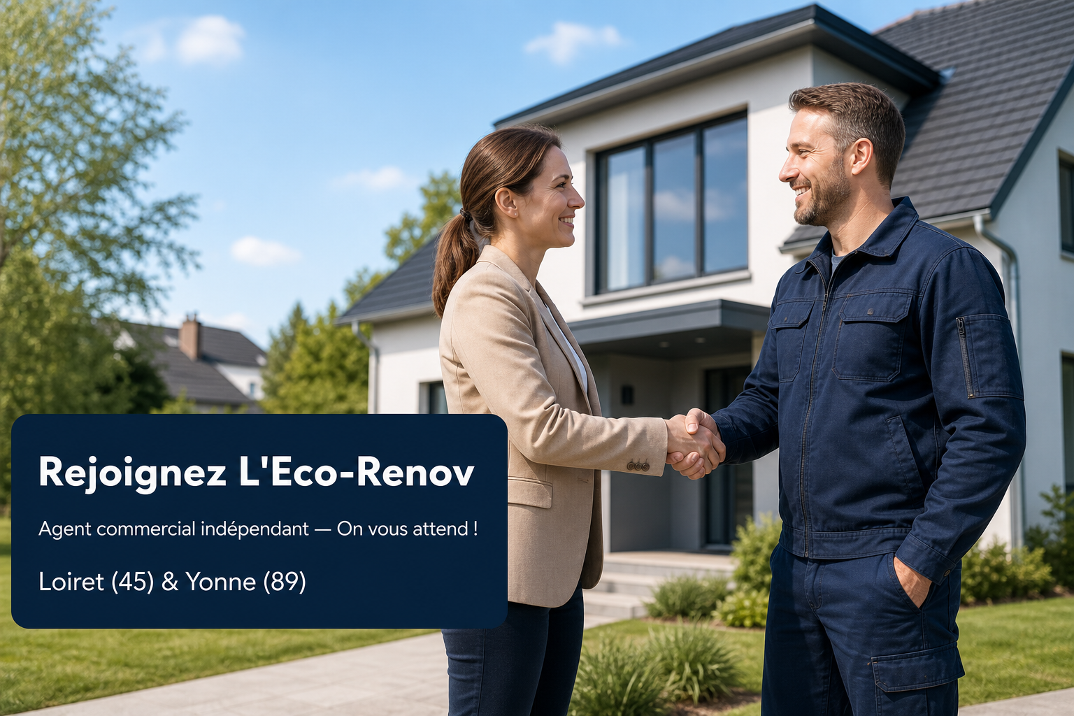 Rejoignez L'Eco-Renov – Agent commercial indépendant Loiret Yonne